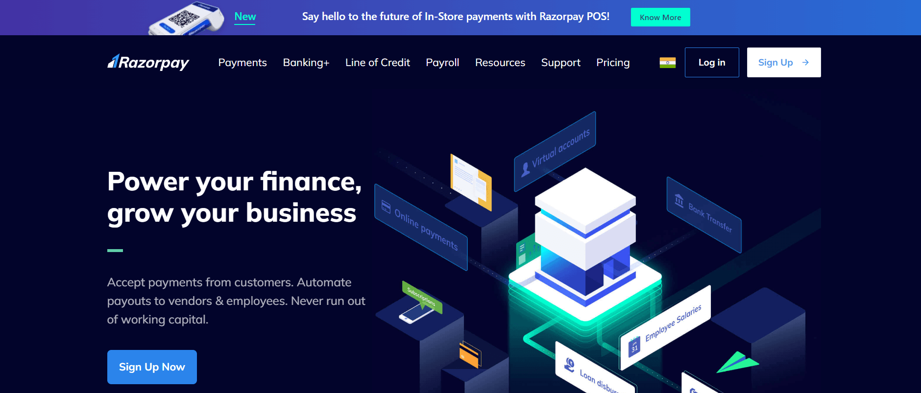 Razorpay Home-Page Clone